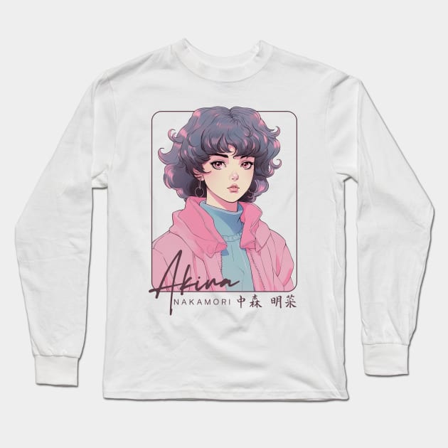 Akina Nakamori 中森明菜 / Anime Style Art Long Sleeve T-Shirt by DankFutura